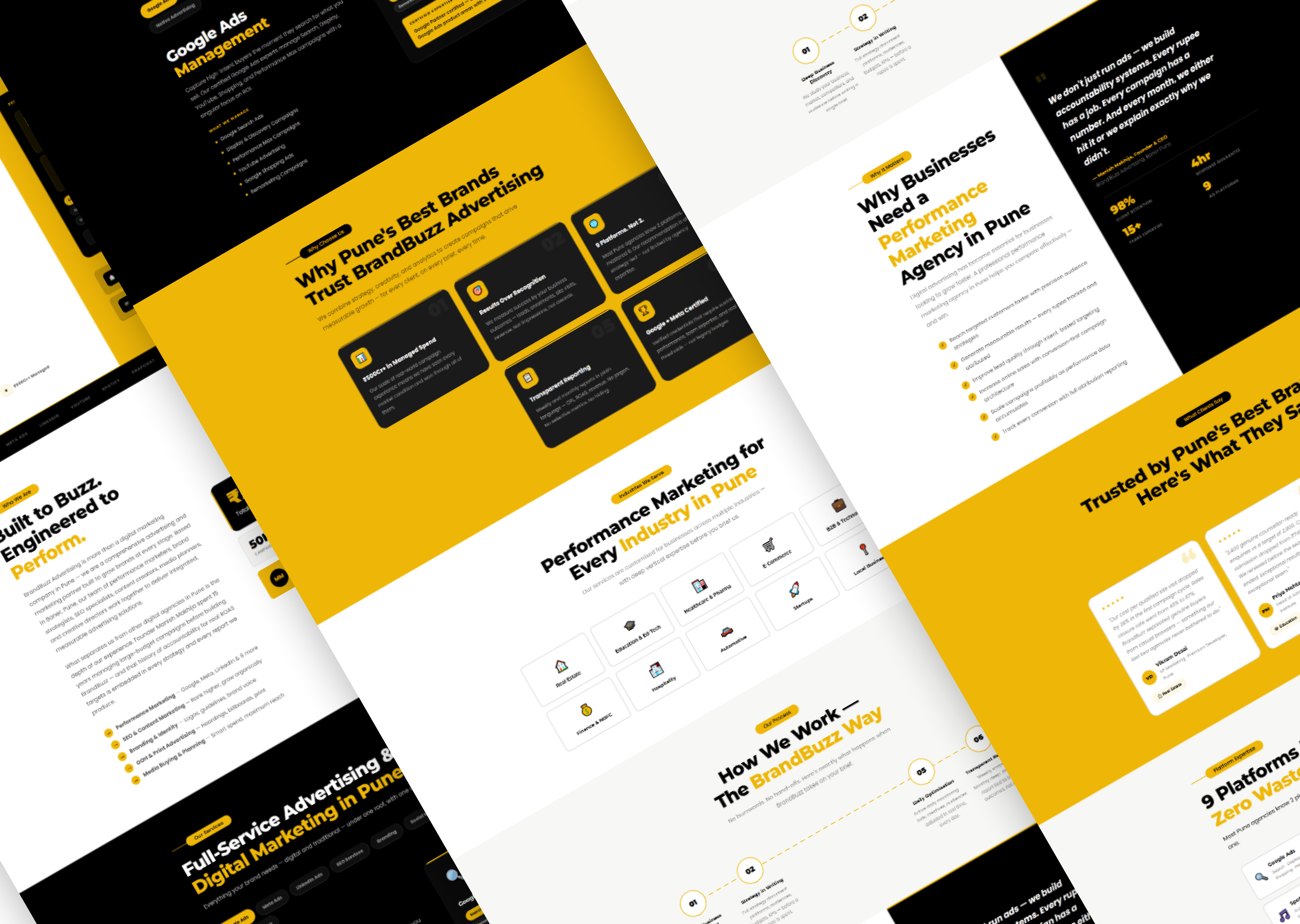 SCON UI design – about, campus life and programme pages